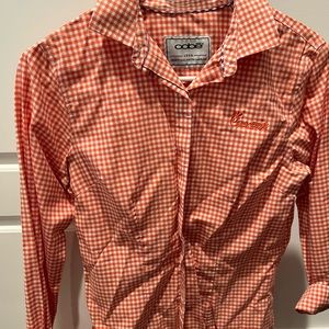 Chick fil a brand womens button down